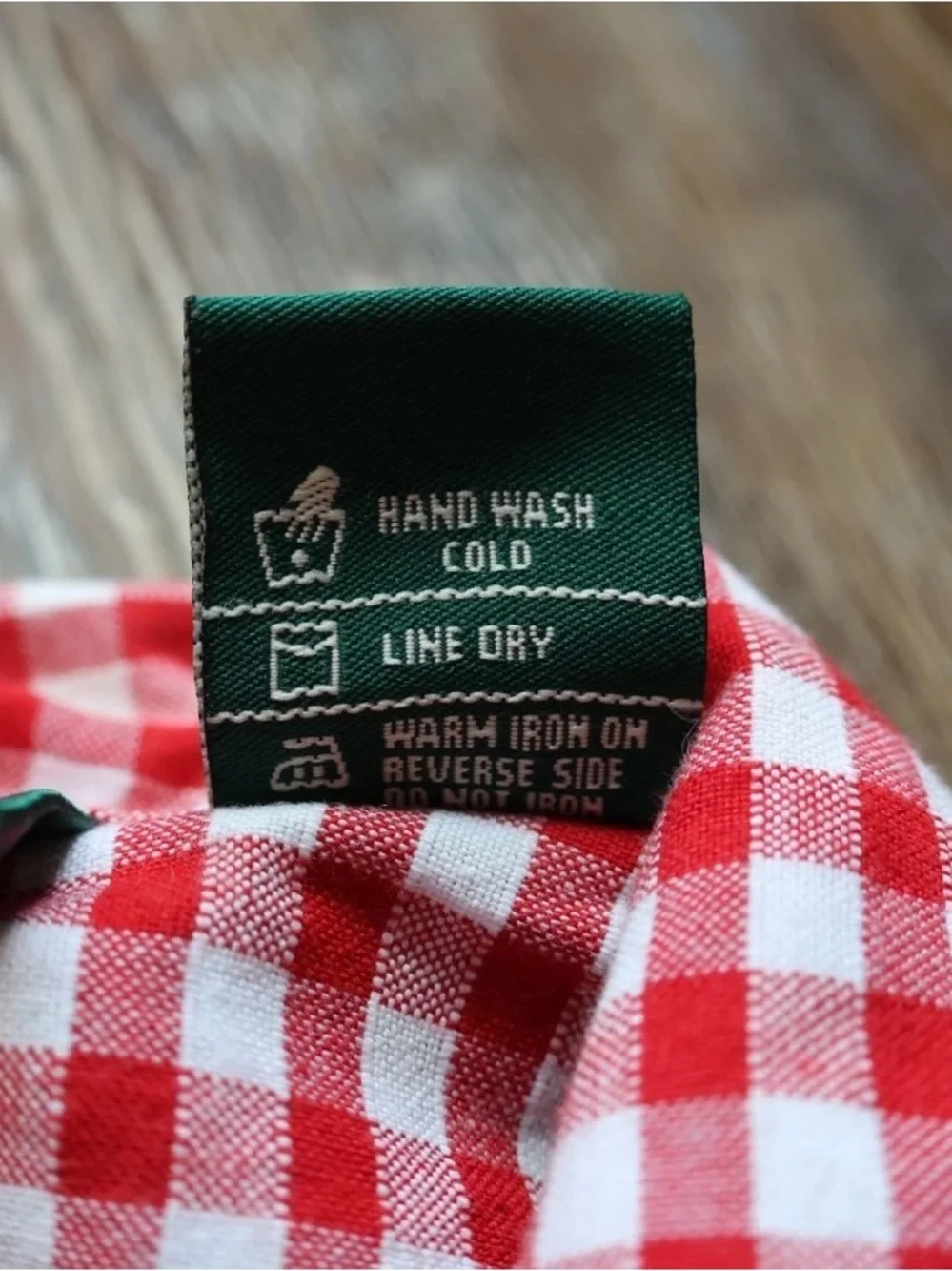 Red Gingham Picnic Novelty Applique Rockabilly Blouse Top Womens Large - Picture 12 of 16